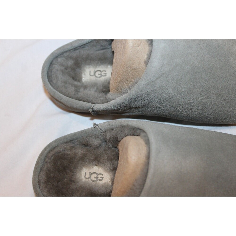 UGG Elea Slip On Clogs Women’s Suede Sheepskin Slippers MSG GREEN SZ 7 NEW - Picture 5 of 6